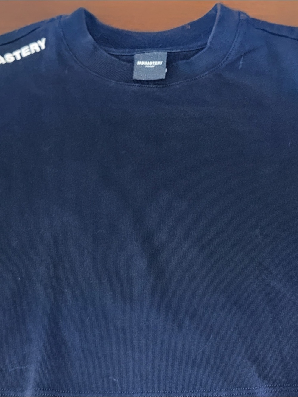 Women’s Monastery Couture Black Crop Top Black T- Shirt Size XS